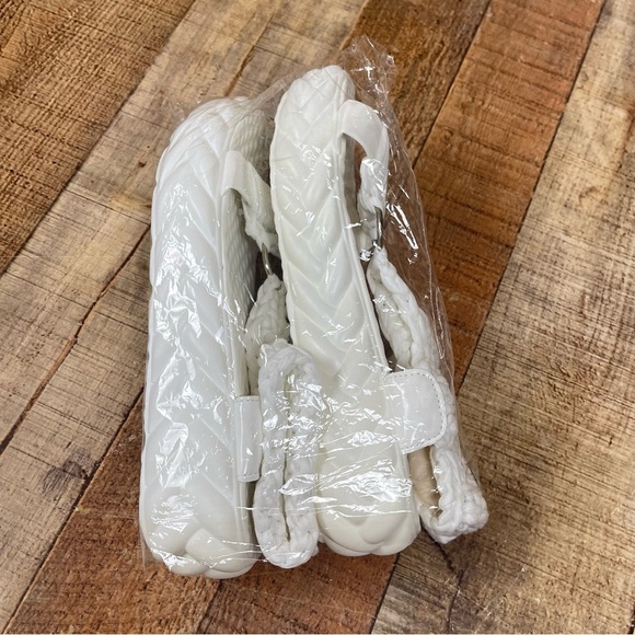 Women's 9.5 Woven Crochet Ankle Boho Island Platform Sandal Vacation Summer - Picture 2 of 10